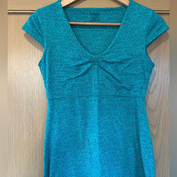 Toad & Co Rosemarie Short Sleeve Midi Length Athleisure Active Travel Dress - Picture 9 of 9